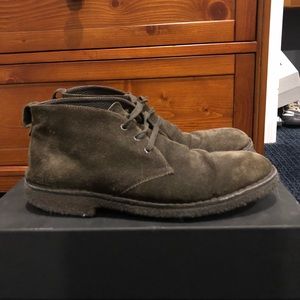 Vince Olive Brown Chukka Boots